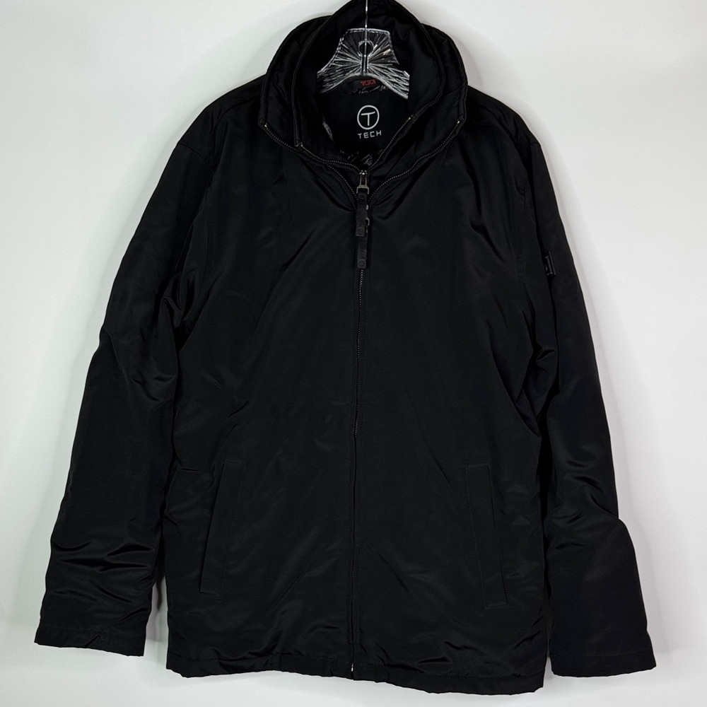 Tumi T-Tech Black Insulated Roll Up Hood Jacket Size Medium